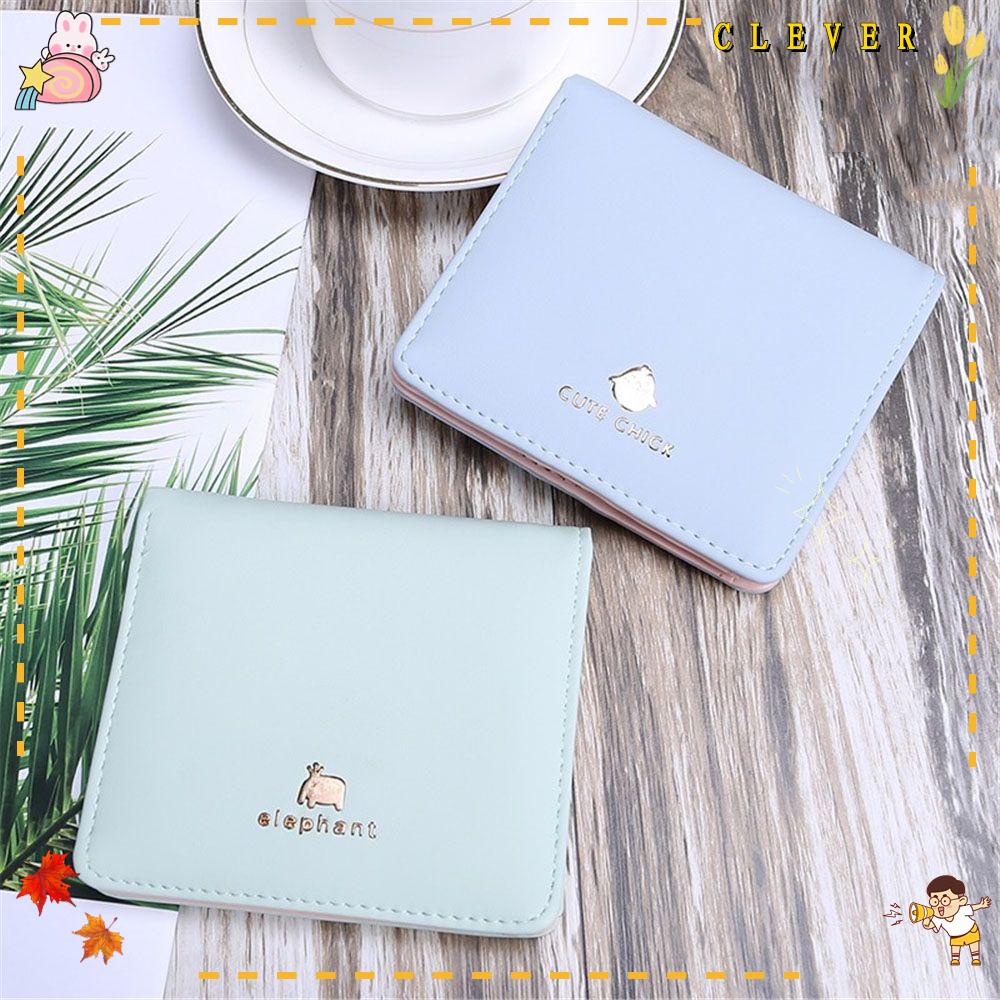 CLEVER Ví Ngắn Thiết Kế Dễ Thương Dành Cho Nữ Sinh