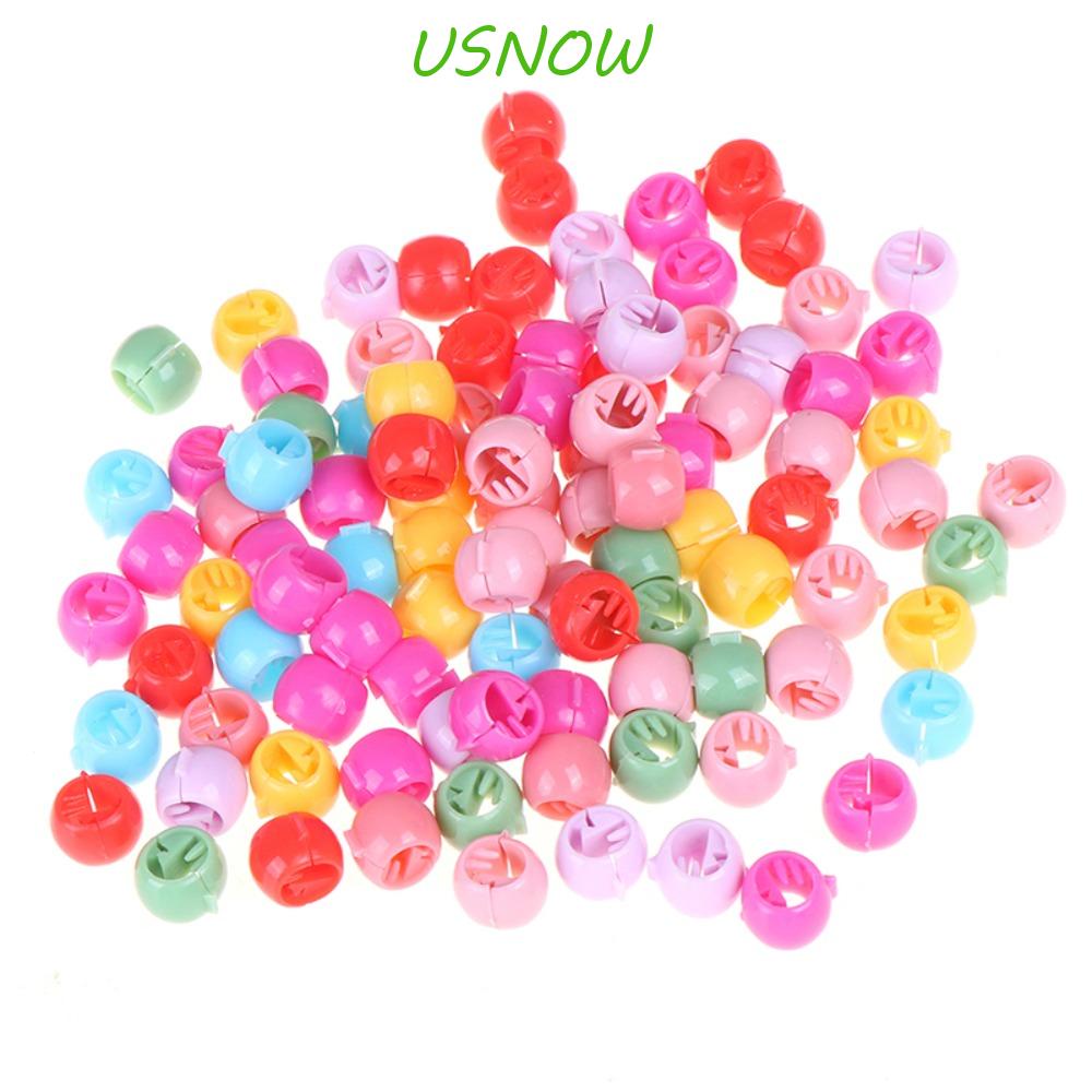 Bộ 40 Hạt Xỏ Lỗ Mini Nhiều Màu Sắc Dùng Để Làm Tóc Bện Cho Bé