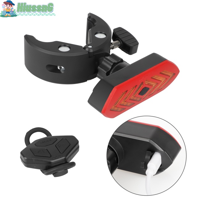 FENDER Đèn Tín Hiệu Cho Xe Đạp Có Thể Sạc Lại Bằng Cổng Usb