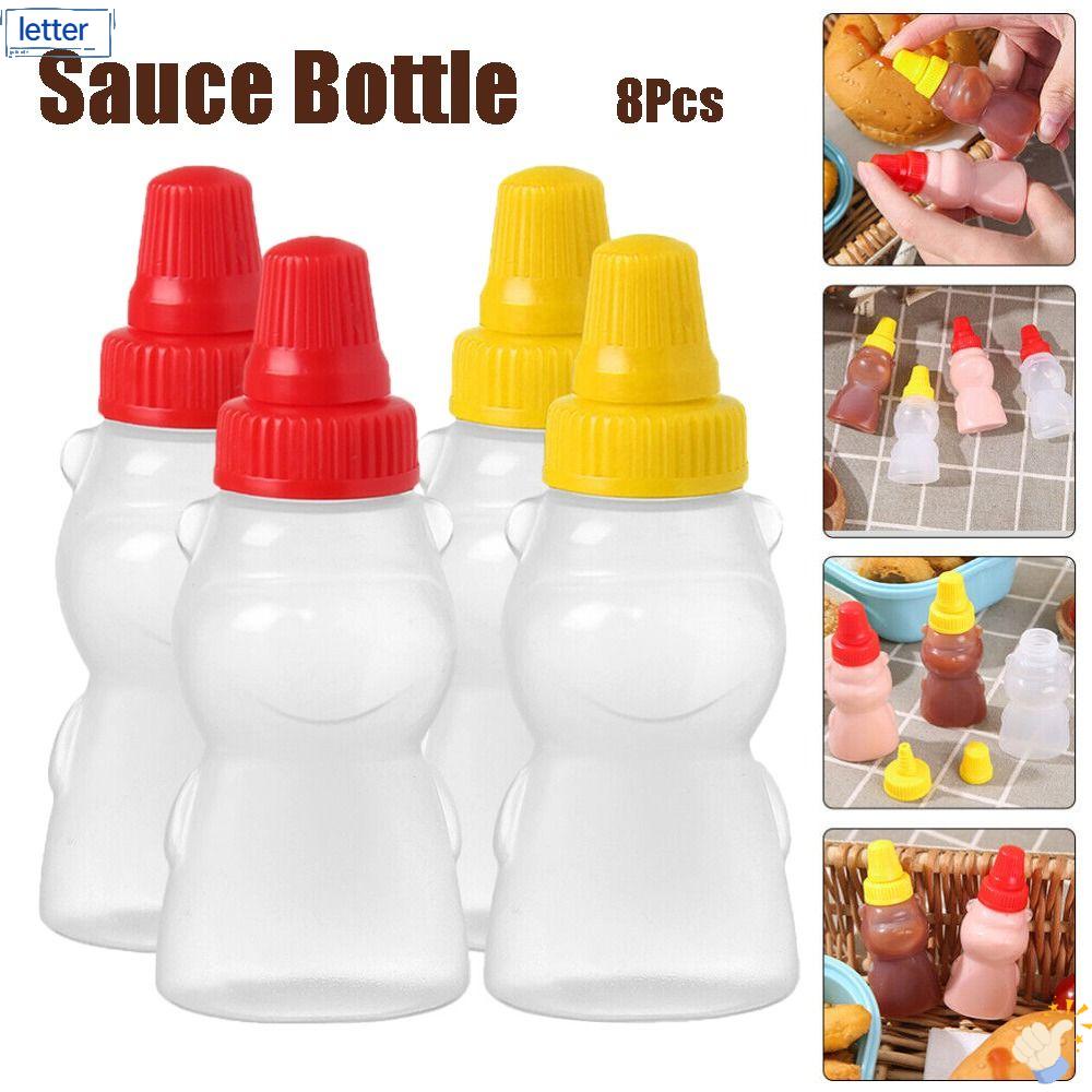 LET Set 8 Chai Đựng Nước Sốt Mini Hình Gấu Đáng Yêu