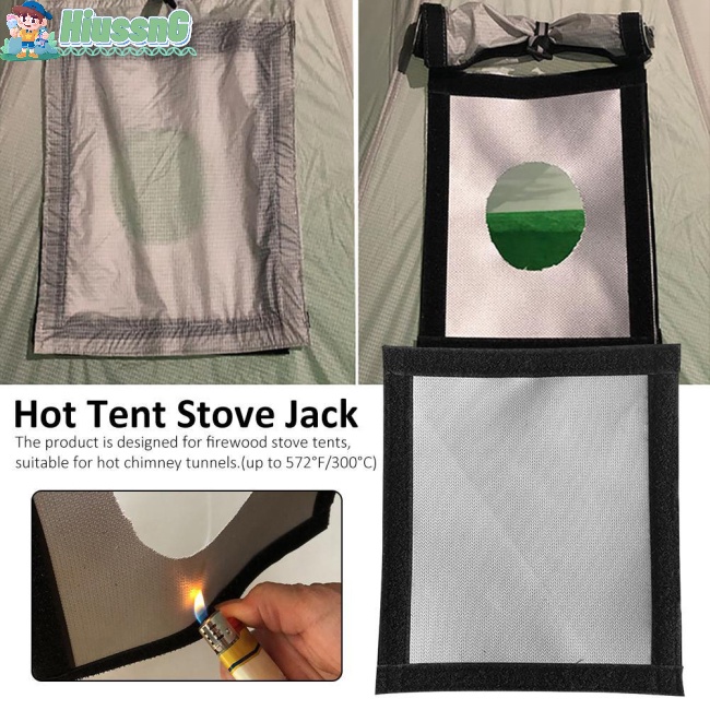 Ống Lót Lều Chống Cháy Bằng Sợi Thủy Tinh 5.0mm Di Động Có Thể Tháo Gỡ