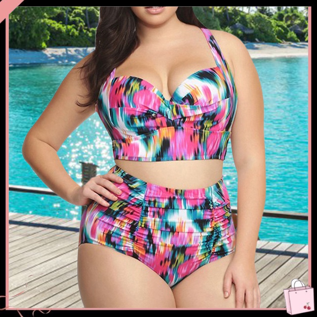 Bộ Đồ Bơi Bikini Có Gọng Và Quần Lưng Cao Thời Trang Mùa Hè Cho Nữ