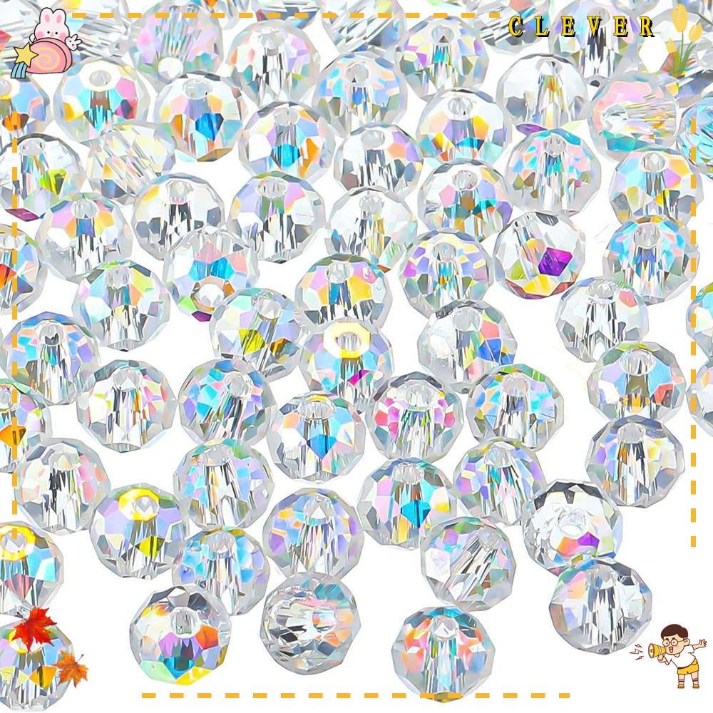 CLEVER Set 800 Hạt Thủy Tinh 6mm Dùng Làm Trang Sức Thủ Công