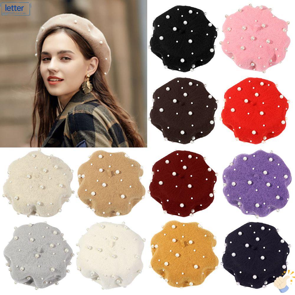 LET Mũ Beret Mềm Mại Thanh Lịch Hợp Thời Trang