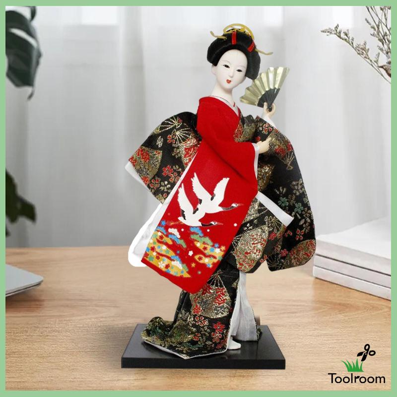 Mô Hình Búp Bê Geisha Nhật Bản Kích Thước inch Dùng Trang Trí Nhà Cửa