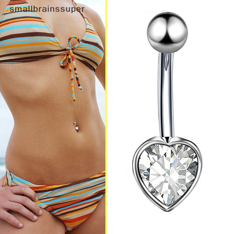 Khuyên RốN HìNh Tim ĐíNh Đá Xinh XắN