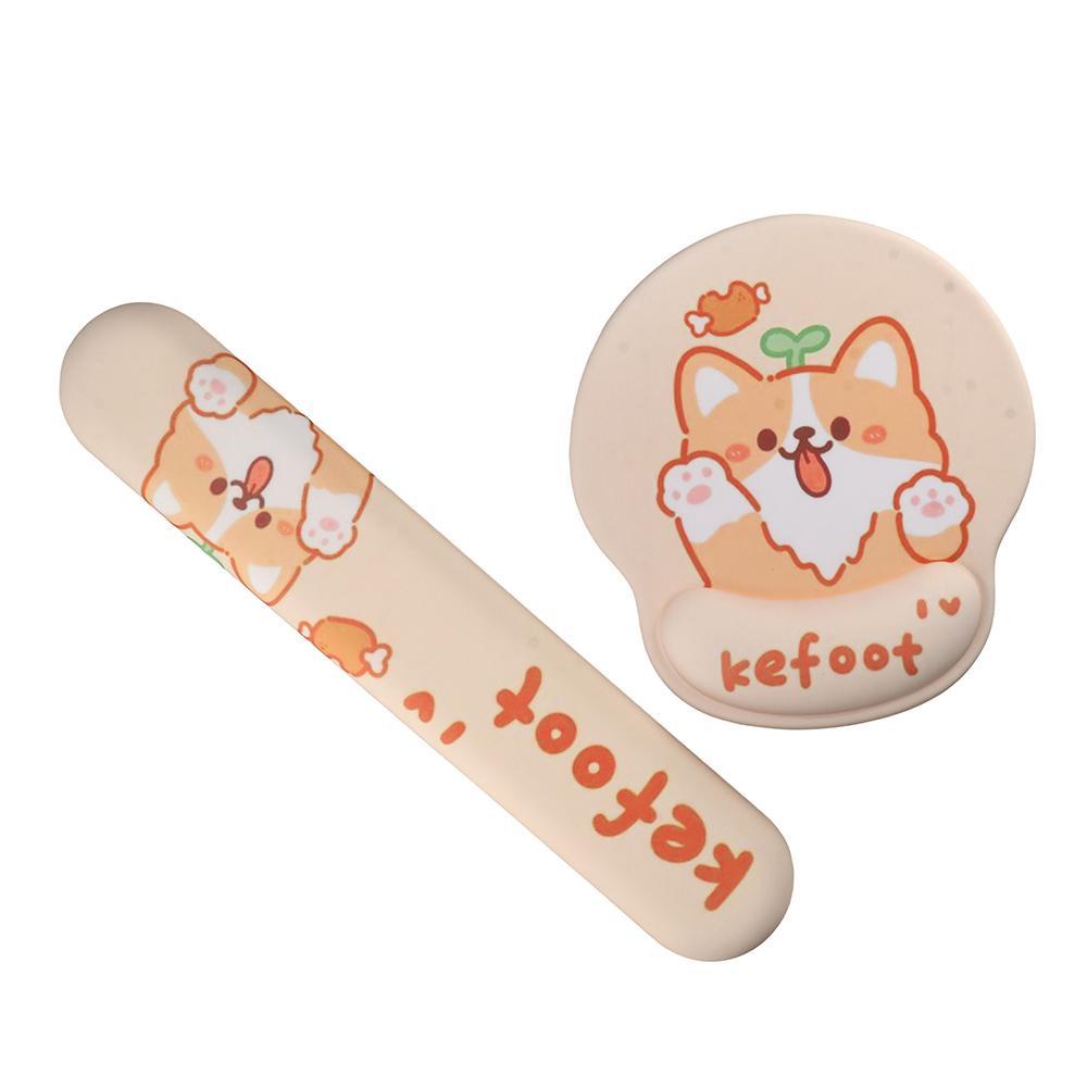 MAG Set 2 Miếng Lót Chuột Mềm Mại Chống Trượt Hỗ Trợ Cổ Tay