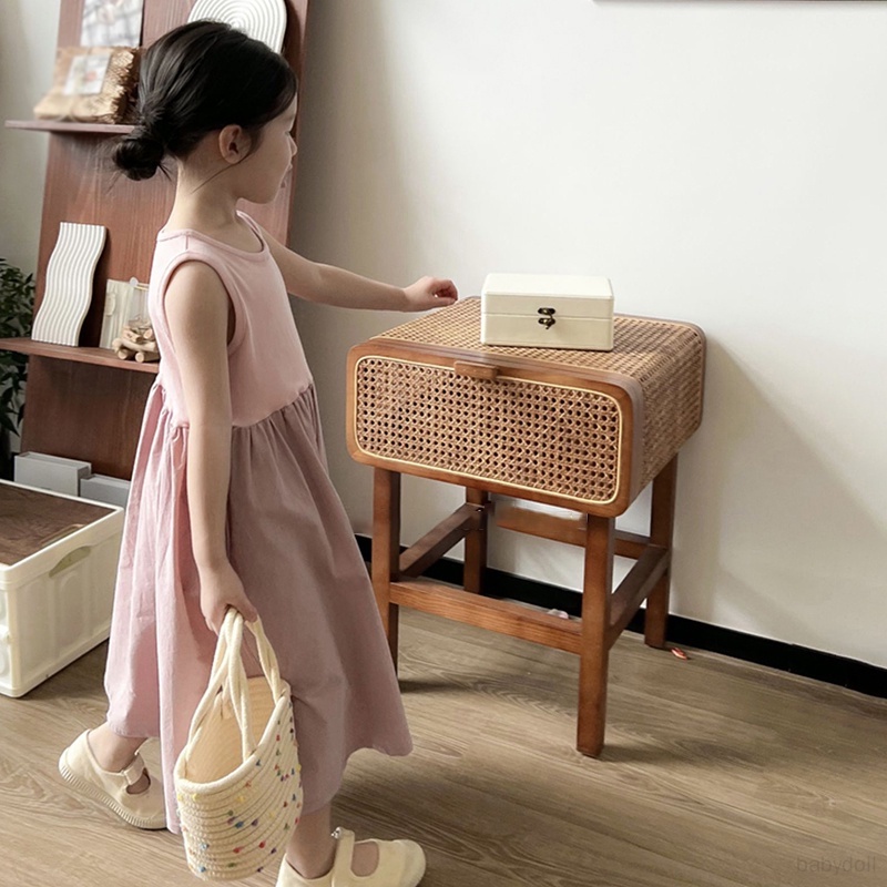 Đầm Công Chúa Không Tay Nhún Bèo Màu Sắc Ngọt Ngào Xinh Xắn Cho Bé Gái