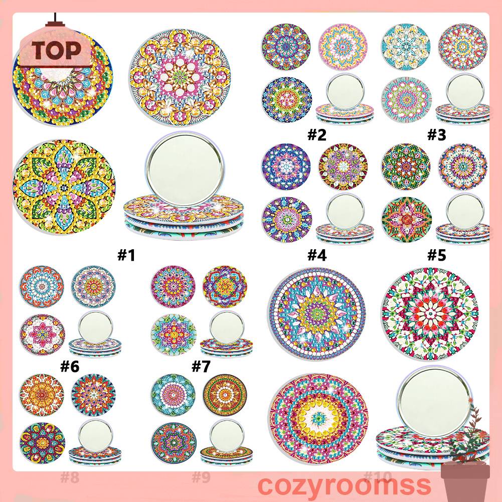 Bộ 3 Gương Trang Điểm Thủ Công Tự Làm Dành Cho Người Lớn Và Trẻ Em