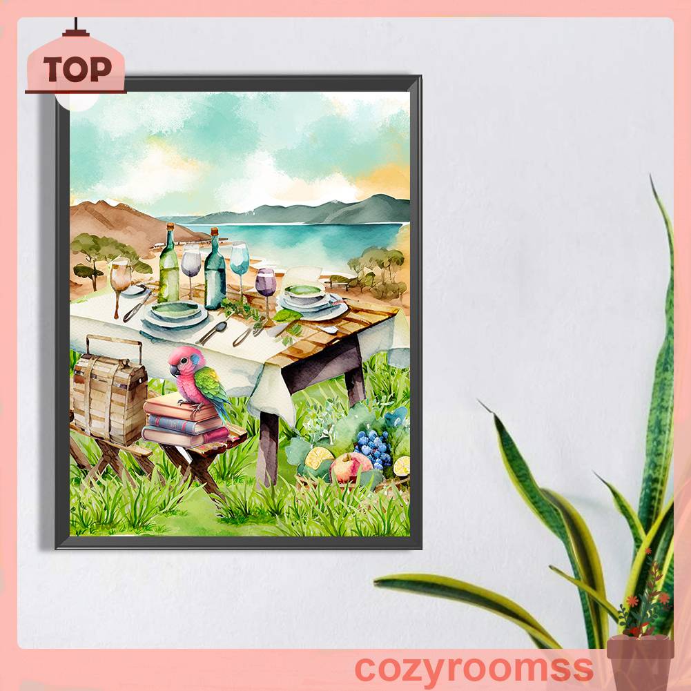 Tranh Đính Đá Kim Cương Toàn Bộ 5D DIY Hình Vẽ Vẹt