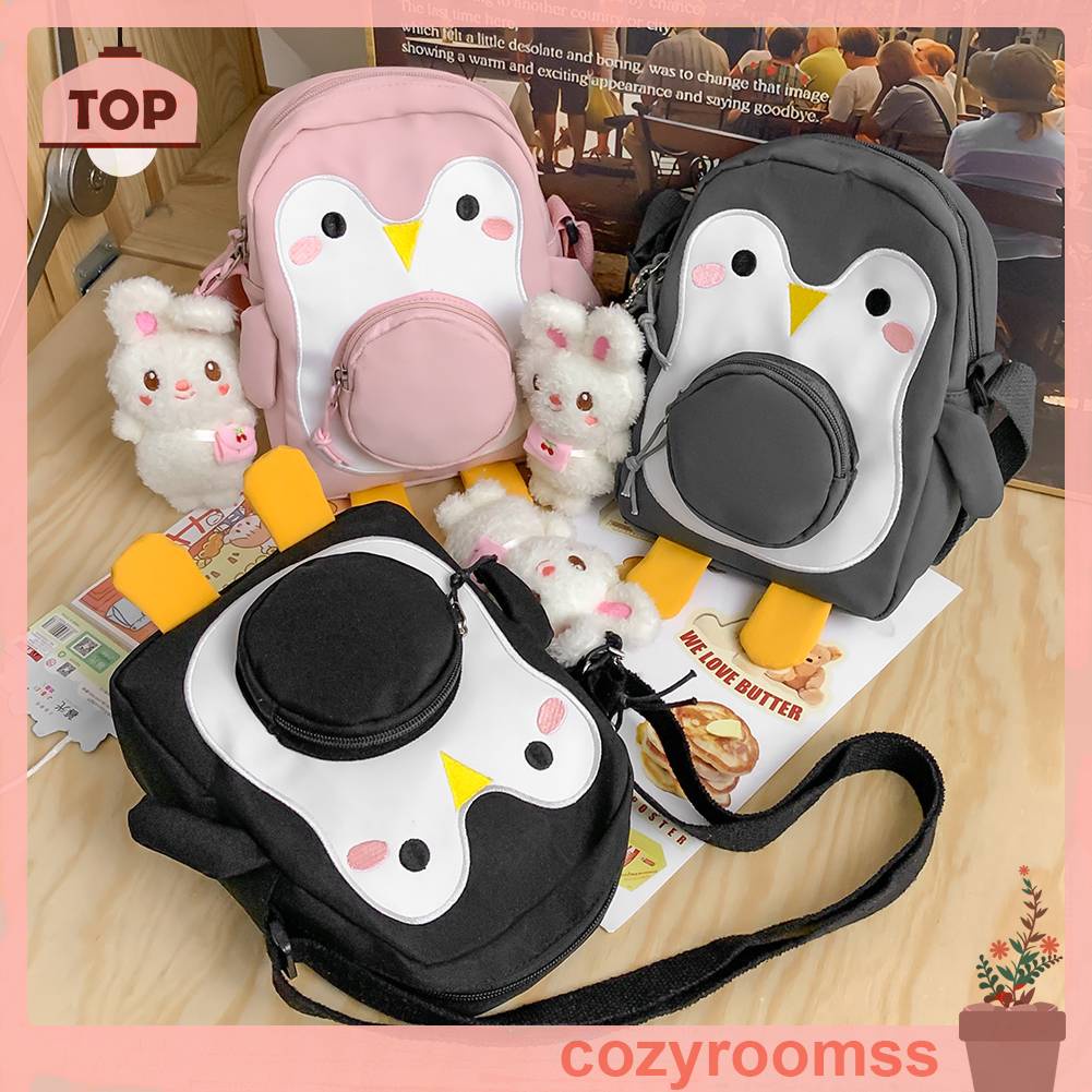 Túi Đeo Chéo Nữ Hình Chim Cánh Cụt Hoạt Hình Đáng Yêu