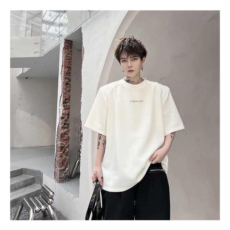 Áo Thun Tay Ngắn In Chữ Thời Trang Mùa Hè Cho Nam