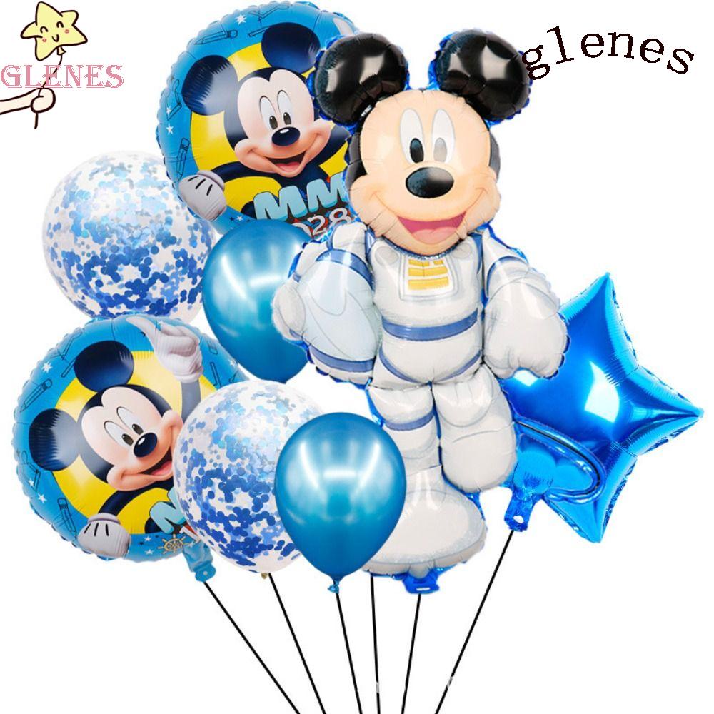 GLENES Bong Bóng Lá Nhôm Hình Chuột Mickey Minnie Trang Trí Tiệc Cưới / Sinh Nhật / Tiệc Em Bé