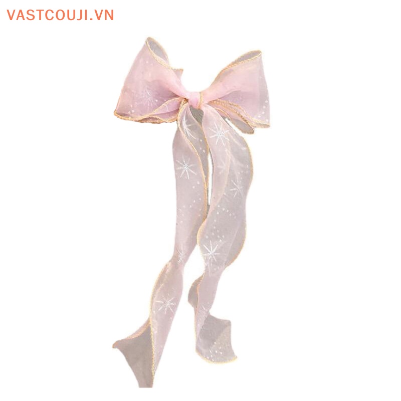 Kẹp Tóc Nơ Tua Rua Thời Trang Cho Bé Gái