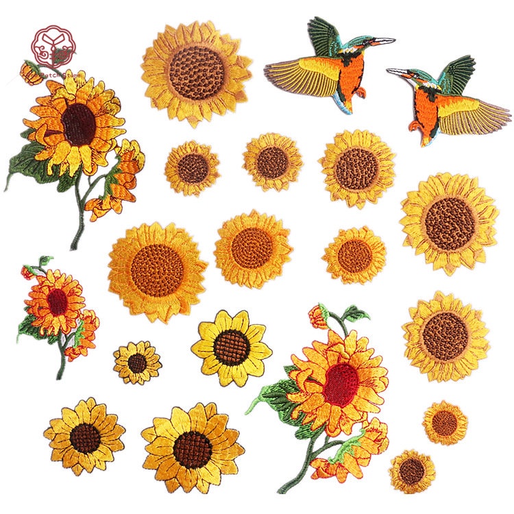 Sticker Ủi Thêu Hình Hoa Cúc Nhỏ