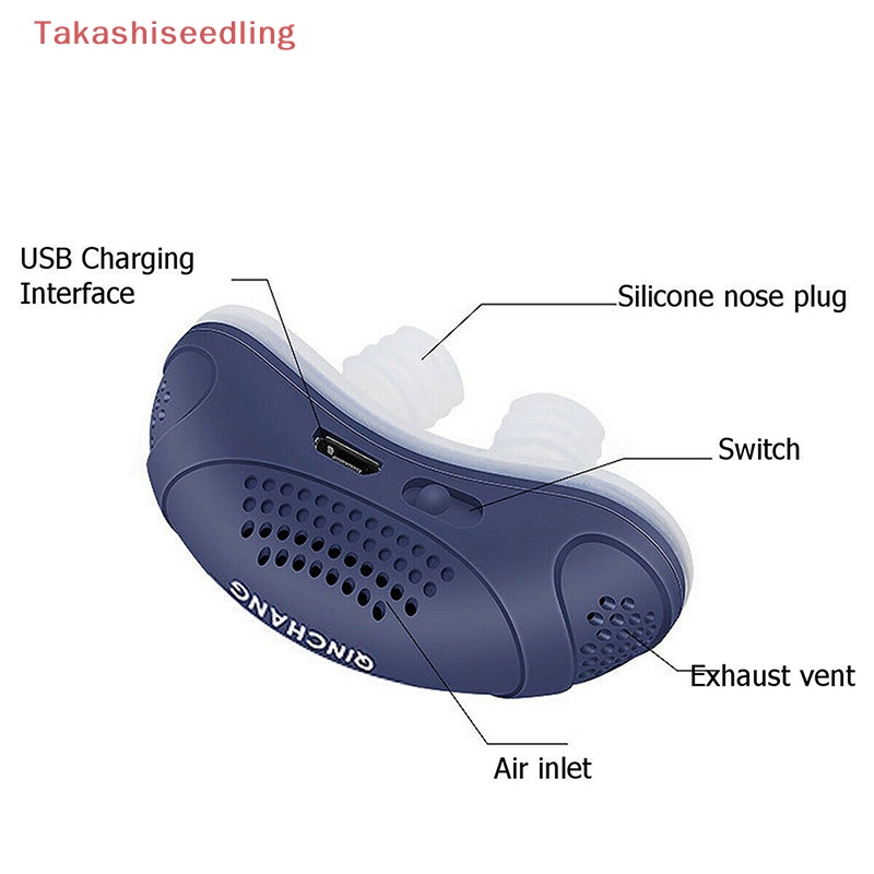 (Takashiseedling) Dụng Cụ Chống Ngáy Điện Tử Chặn Giấc Ngủ