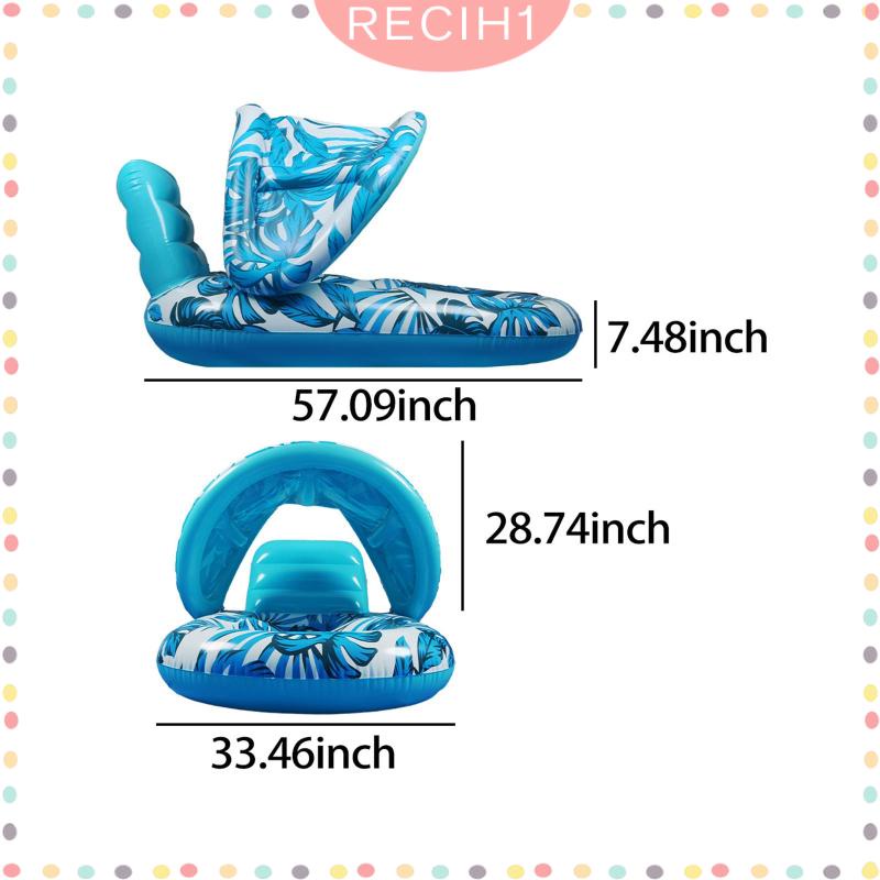 Ghế Phao Bơm Hơi Ổn Định Màu Xanh Dương Dành Cho Người Lớn