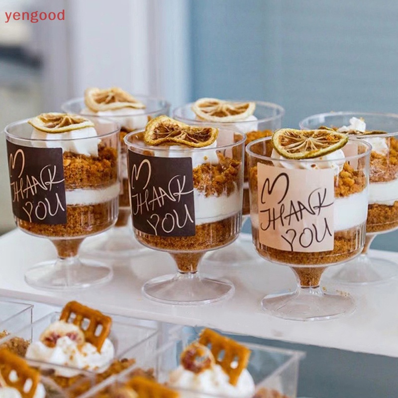 Set 10 Cốc Đựng Bánh Mousse / Món Tráng Miệng Dùng Một Lần Tiện Lợi