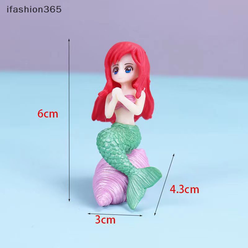 Tượng Nàng Tiên Cá Hoạt Hình Bằng Nhựa Resin Sáng Tạo Ifashion ifashion365
