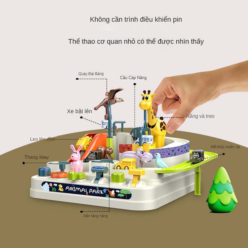 Bộ Đồ Chơi Đường Ray Xe Lửa Luyện Tập Trí Não Cho Bé