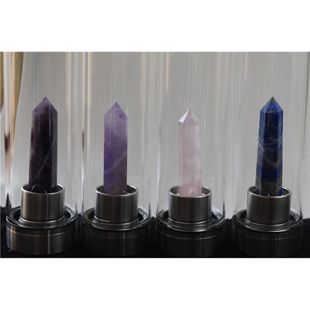 =Christmas=Crystal Bottle Funny Natural Water Cups Drinking Water Tools Best Gifts