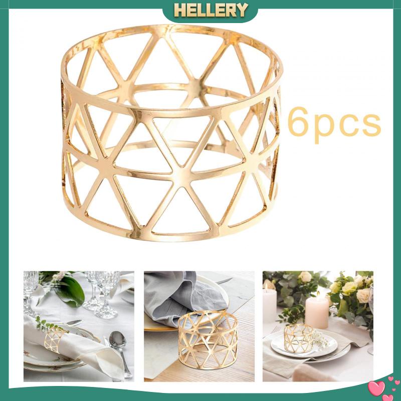 Bộ 6 Khóa Khăn Ăn Bằng Kim Loại Tiện Dụng Cho Gia Đình