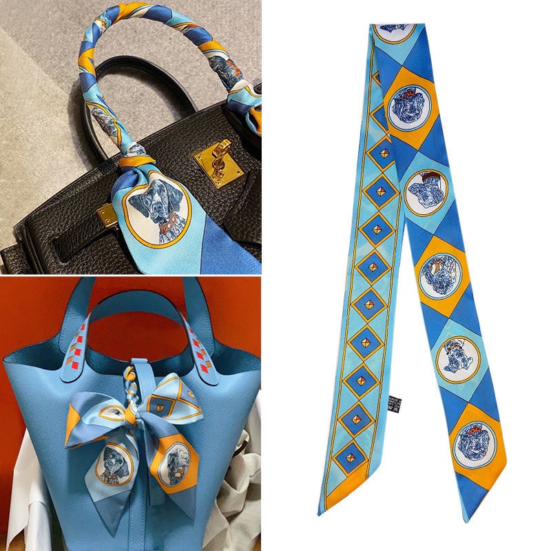 Khăn Quàng Cổ Lụa Dáng Dài Thắt Nơ Phong Cách Mới