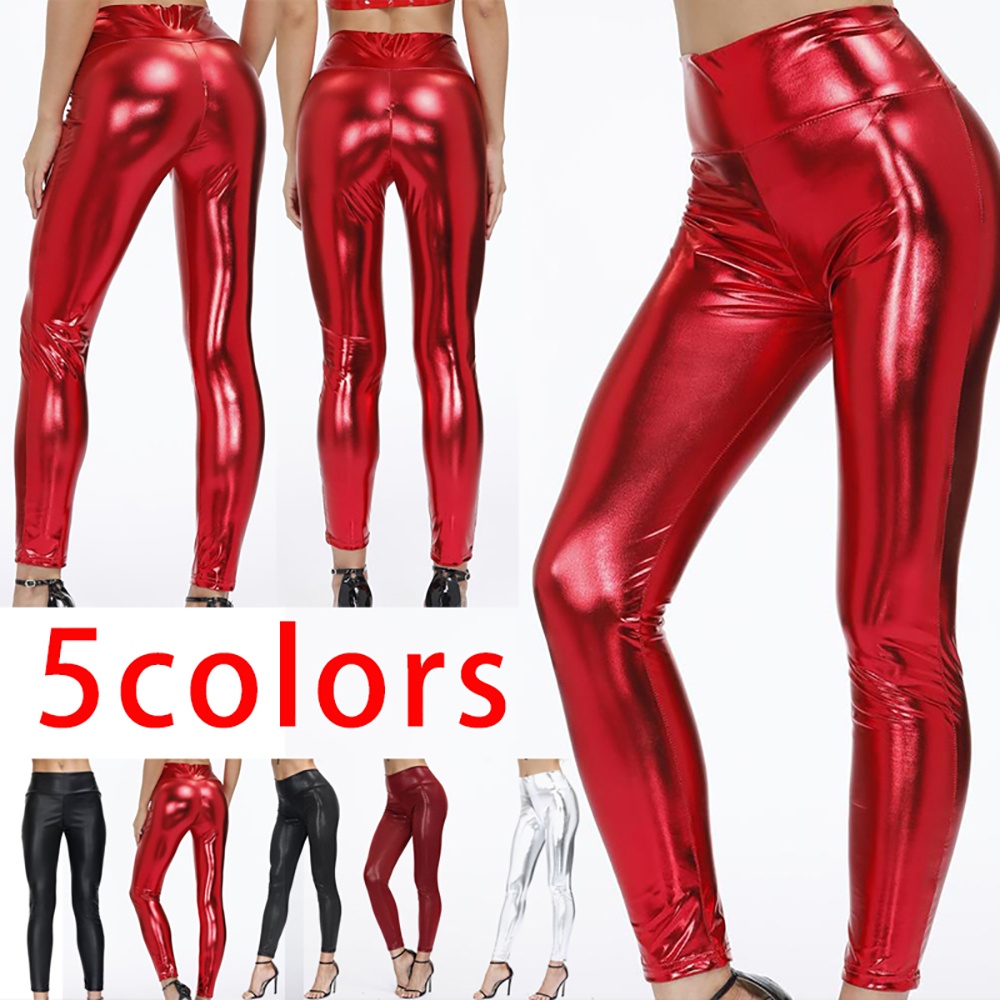 Quần Da PU Ôm Dáng Co Giãn Hở Đáy Quyến Rũ Hợp Thời Trang Cho Nữ