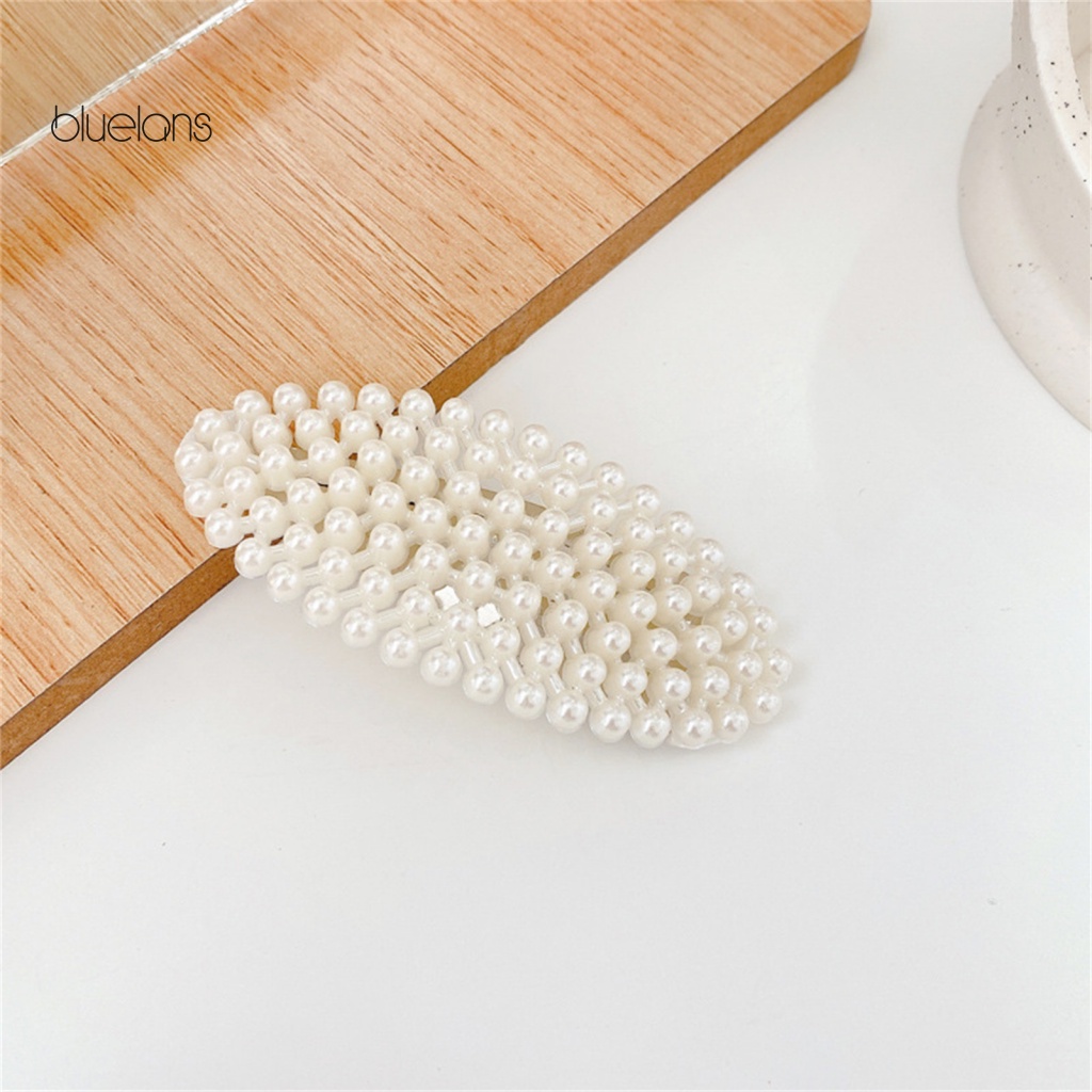 Kẹp Tóc Đính Ngọc Trai Giả Độ Bóng Cao Thanh Lịch Cho Nữ