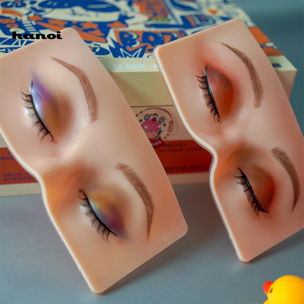 Đệm Ma Nơ Canh 3D Bằng Silicon Mềm Dùng Thực Hành Luyện Tập Trang Điểm Lông Mày / Lông Mi