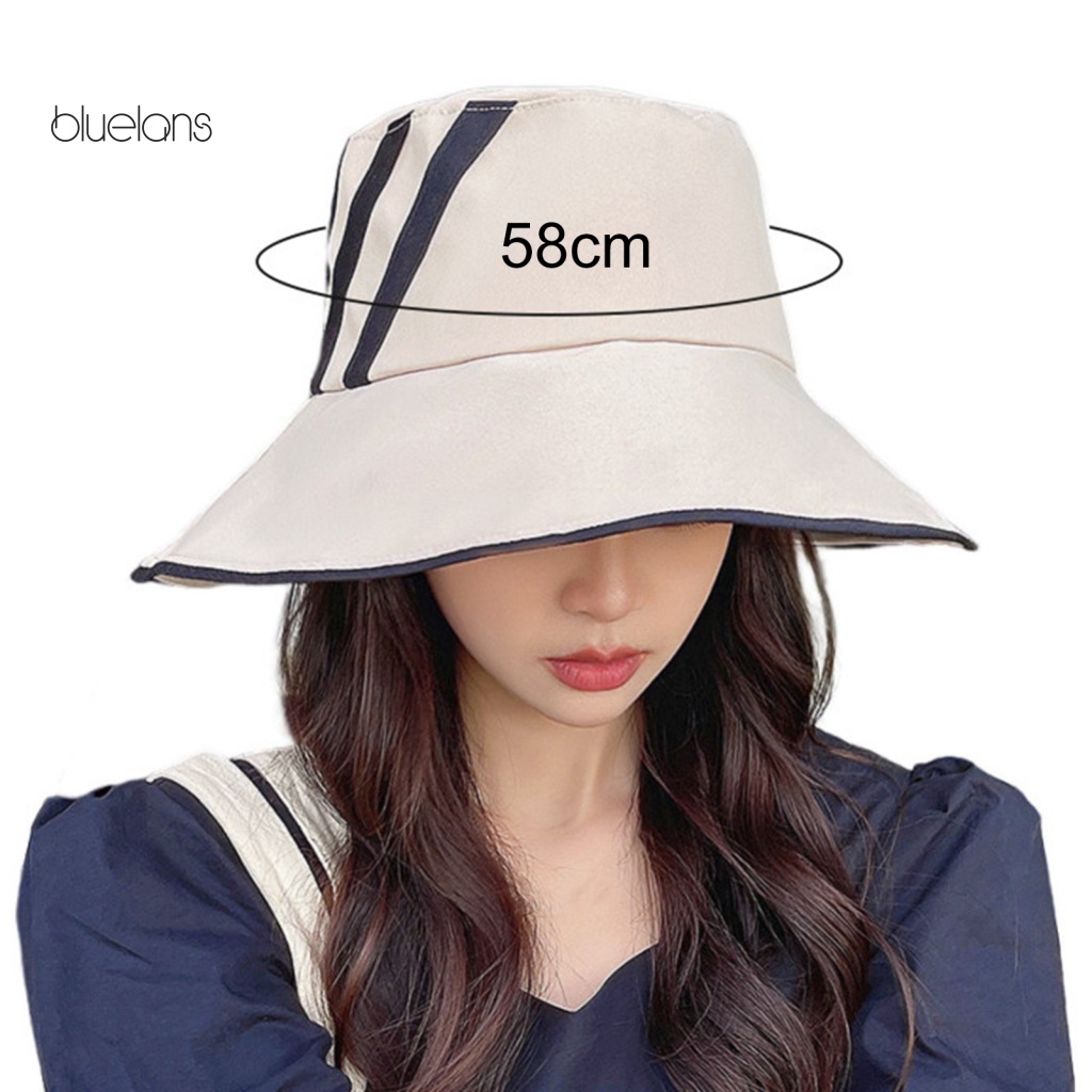 Mũ Tai Bèo Chống Nắng Hai Mặt Thoáng Khí Có Thể Gập Lại Bảo Vệ Khỏi Tia UV Đi Biển Ngoài Trời Cho Nữ
