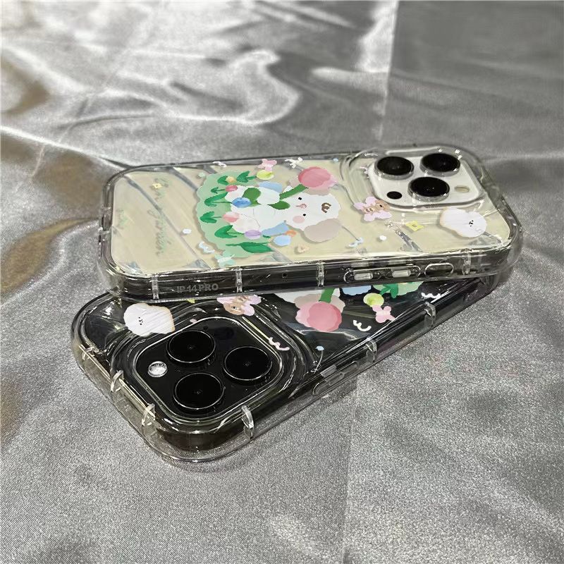Ốp Điện Thoại Mềm Trong Suốt Họa Tiết Cún Dễ Thương Cho Iphone 14Promax 1312 8 Xr 11 7 ZGWZ