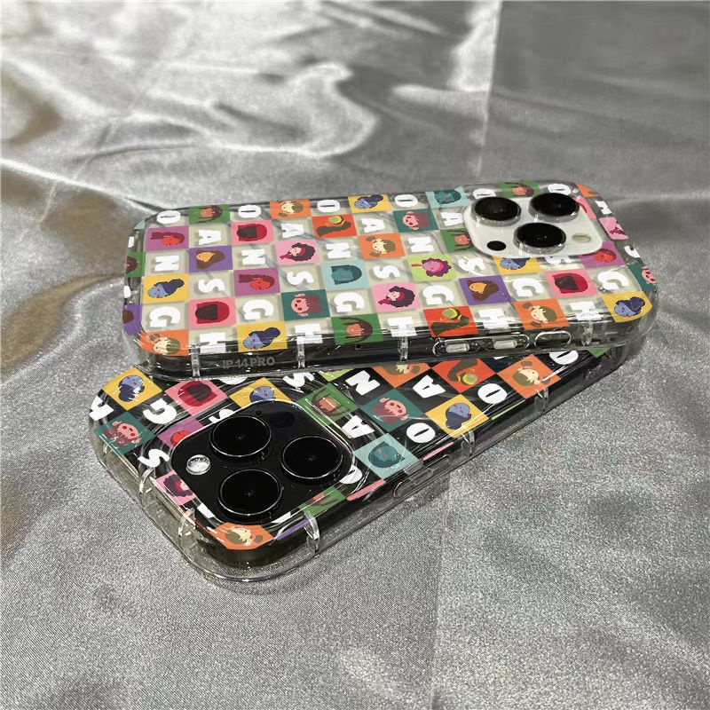 Ốp Điện Thoại Mềm Trong Suốt In Hình Chân Dung Và Chữ Dễ Thương Cho Iphone 14Promax 1312 / 11 7 / 8plus xr / sins 2ECQ
