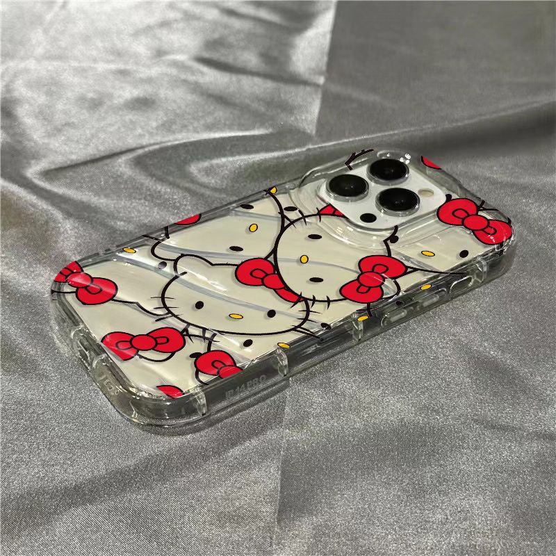 Ốp Điện Thoại Dẻo Trong Suốt Họa Tiết Hoạt Hình Mèo Kitty Dễ Thương Cho Iphone14Promax plussins8 1312 / / 117
