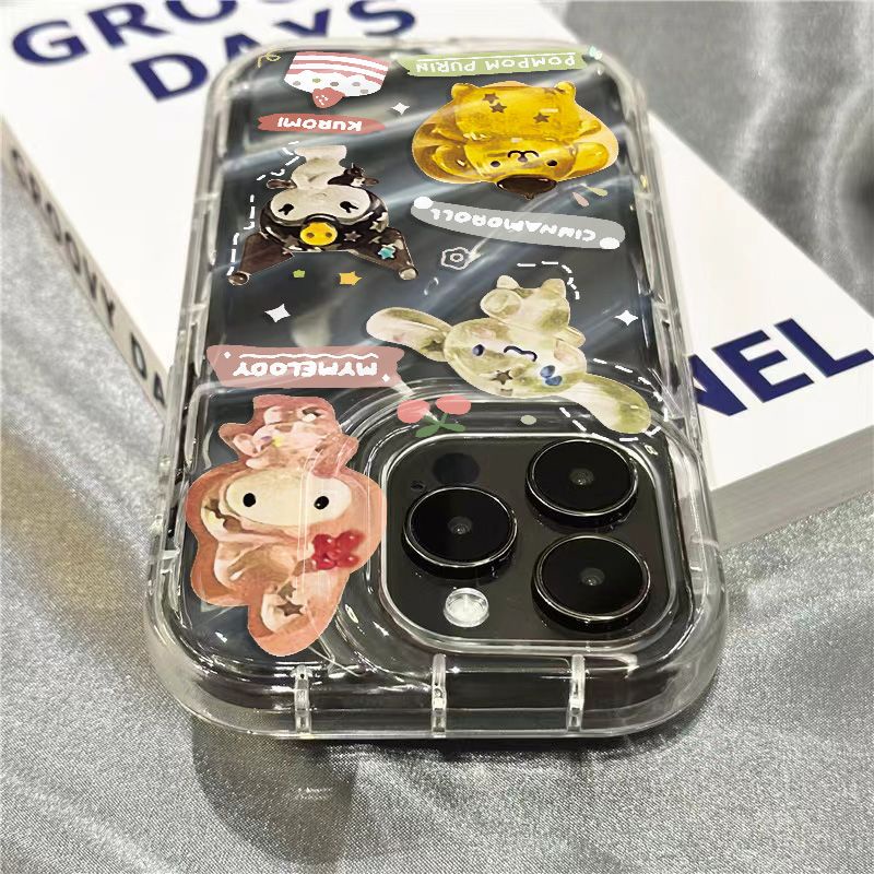 Ốp Điện Thoại Mềm Trong Suốt Hình Cún Cinnamon Cho Iphone 1312 xr 11iPhone14promax 8sins7 2ZHV