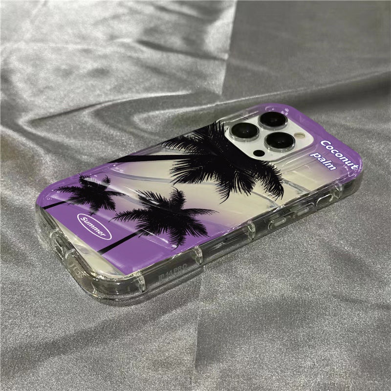 Ốp Điện Thoại Hình Trái Dừa Màu Gradient Cho Iphone14Promax / xr / / 7iPhone14promax131211Ốp Điện Thoại Silicon Dẻo Trong Suốt In Hình Cá Heo 45YL 45YL Cho Apple 8 Plus 8