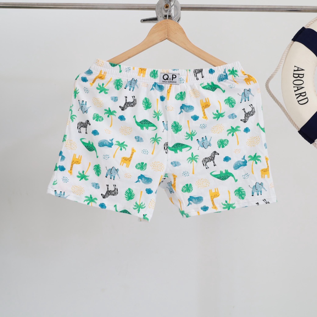 Quần Đùi Thun Nam Q&amp;P Thích Hợp Cho Gia Đình Mặc Thoải Mái Và Dễ Chịu Phong Cách Mới