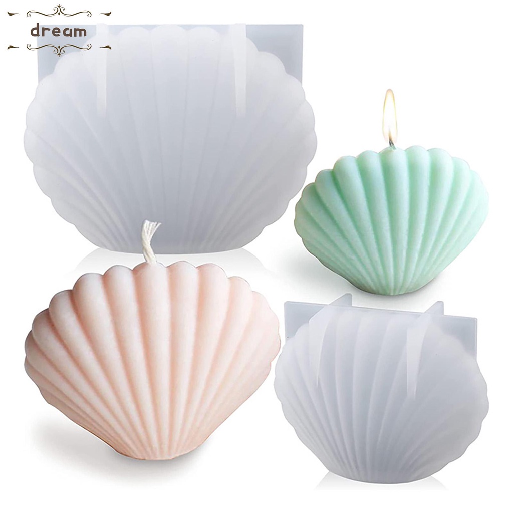 【DREAMLIFE】Shell Candle Mold Supplies 3D Craft Diy Handmade Home Decoration Resin