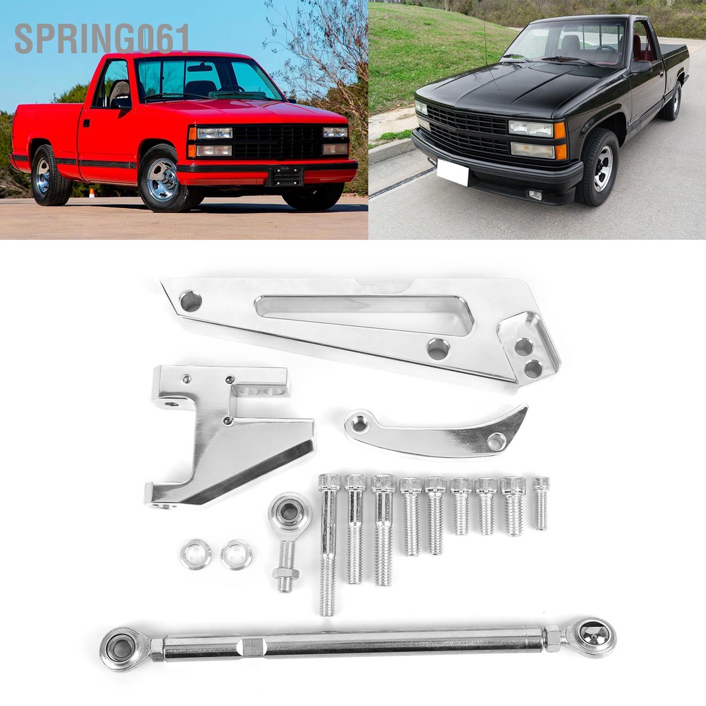 Spring061 Bộ giá đỡ máy phát điện thay thế bằng hợp kim nhôm cho bơm nước ngắn Chevy BBC 454