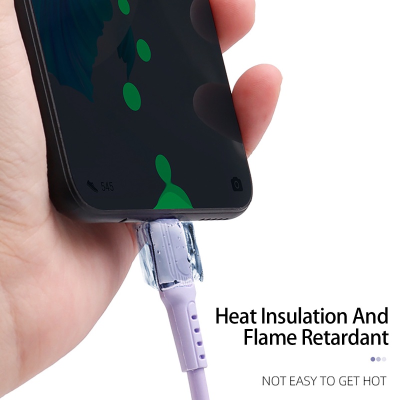Cáp sạc nhanh USB-A đến C Loại 5A Silicone mới cho Samsung Huawei