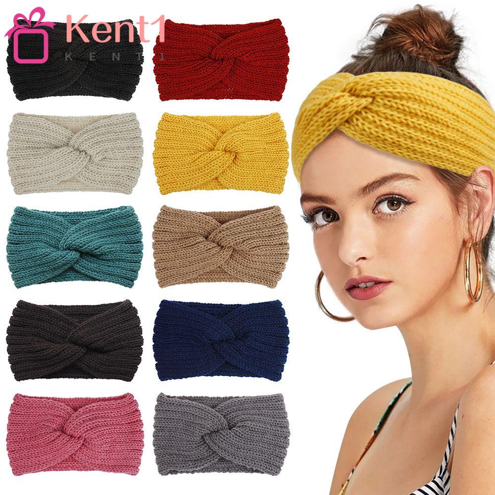 KENT1 Băng Đô Dệt Kim Giữ Ấm Tai Thời Trang Cho Nữ