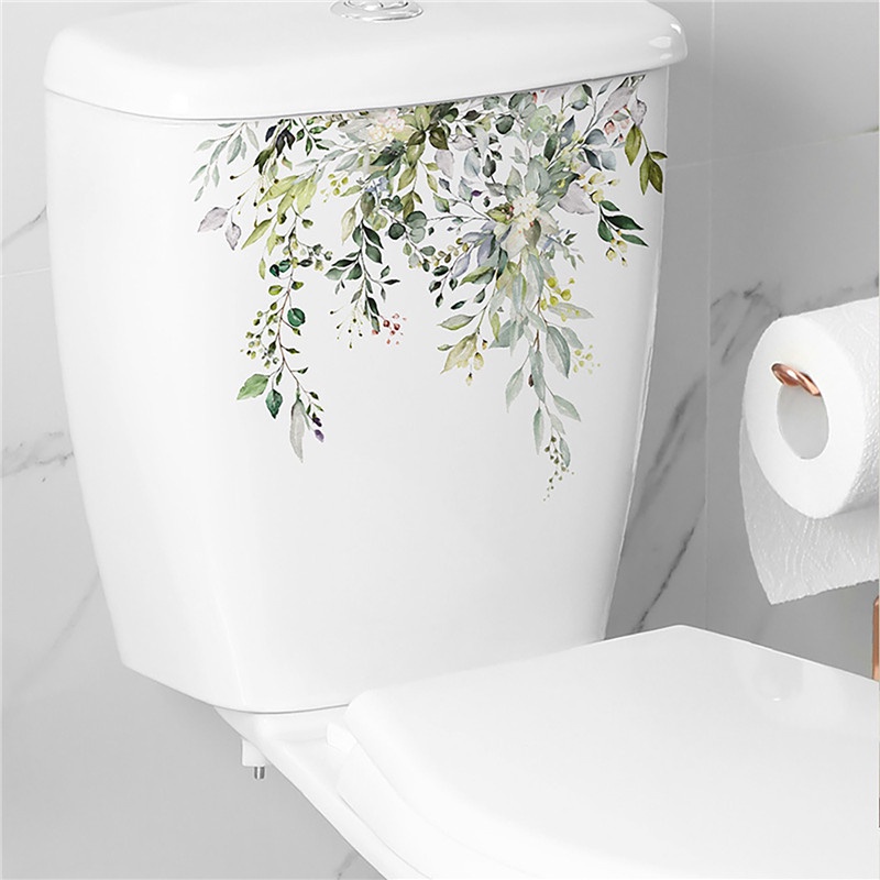 Miếng dán decal trang trí bồn cầu toilet chất liệu Vinyl chống nước siêu bền, không phai màu, bong tróc
