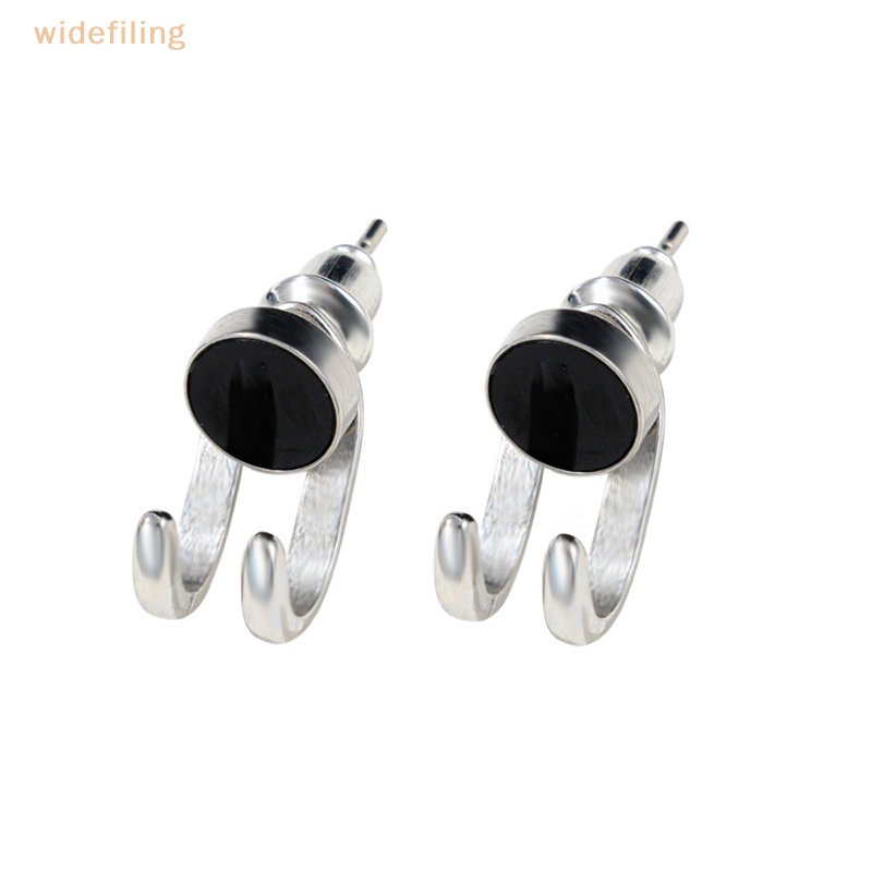 Bông Tai Dạng Móc Hình Móng Vuốt Màu Đen Phong Cách Hip hop Thời Trang Cho Cặp Đôi