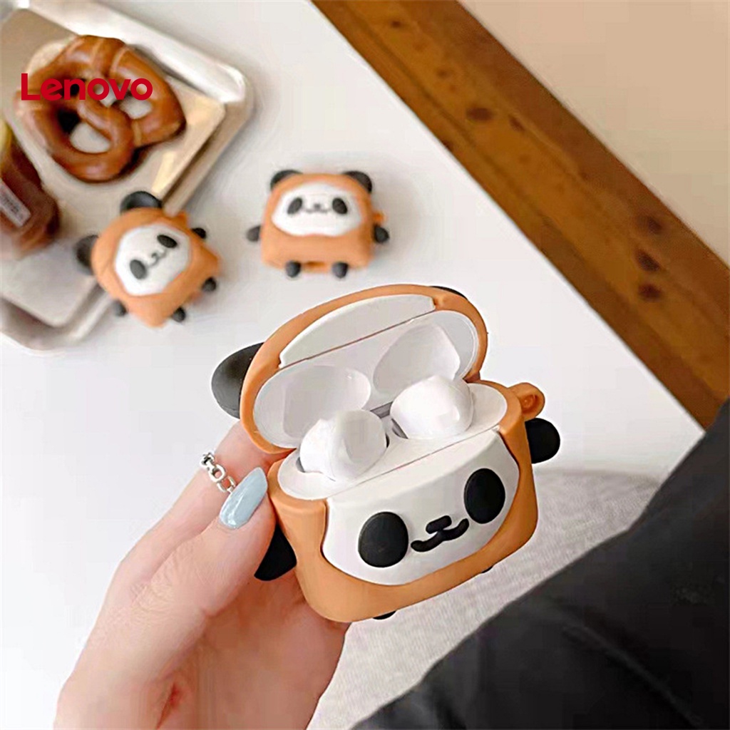 Vỏ Bảo Vệ Hộp Sạc Tai Nghe AirPods1 / 2 Bằng Silicon Họa Tiết Gấu Trúc 3D Dễ Thương Chống Va Đập
