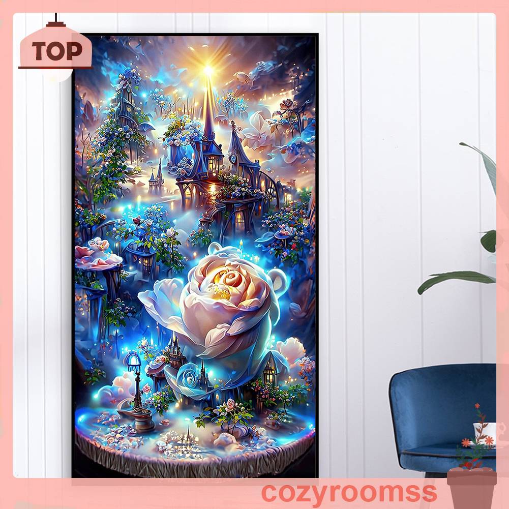 Tranh Đính Đá Kim Cương Toàn Bộ 5D DIY Hình Vẽ Phong Cảnh