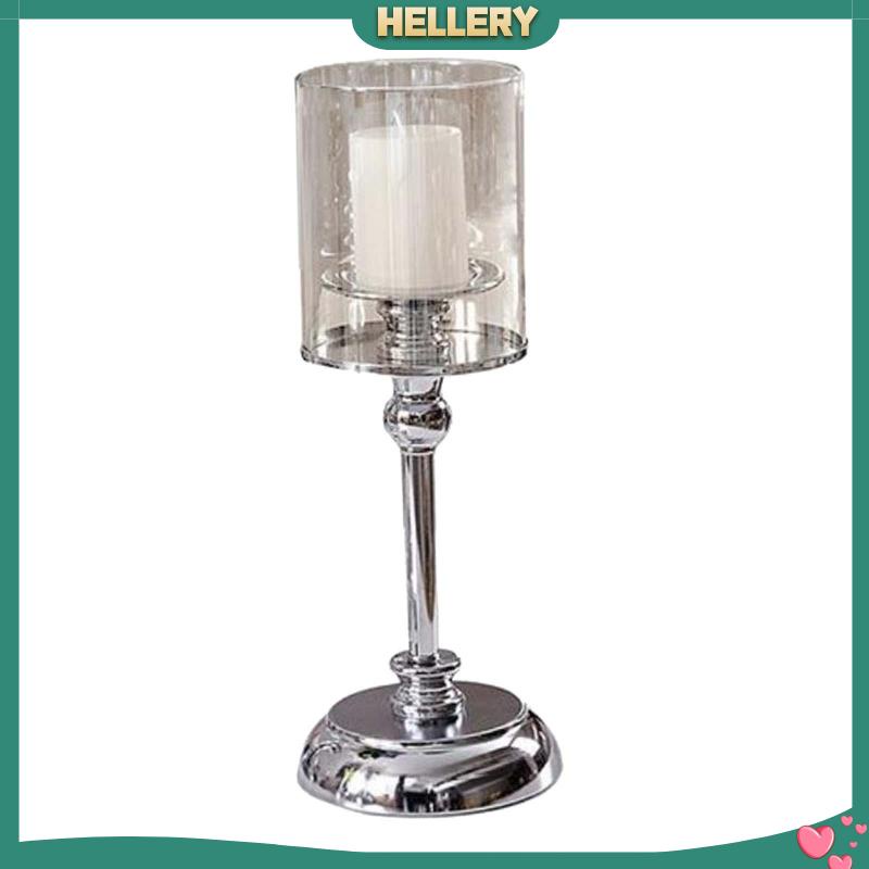 Giá Đỡ Đèn Cầy Bằng Thủy Tinh Và Đế Kim Loại Bền Hiện Đại