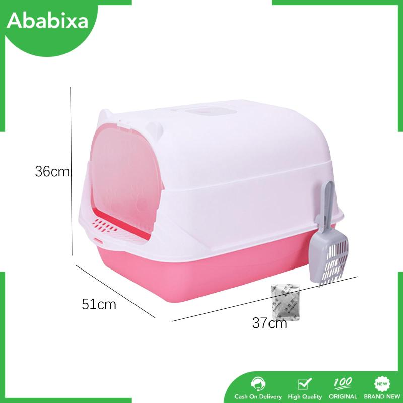 Hộp Đựng Cát Vệ Sinh Hai Mặt Chống Văng Nước Cho Mèo