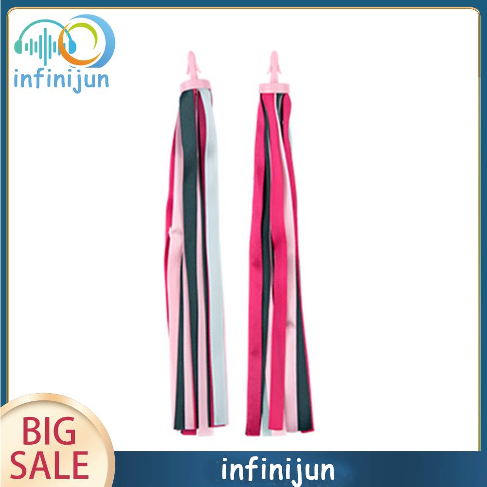 Set 2 Ruy Băng Tua Rua Nhiều Màu Sắc Trang Trí Tay Cầm Xe Đạp Trẻ Em