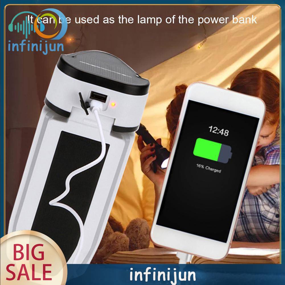 Đèn Cắm Trại Chống Nước 3 Lá 60 LED 5 Chế Độ