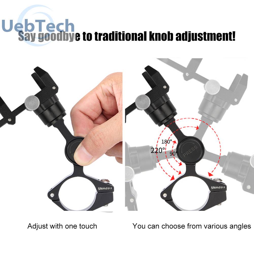 Gub Giá Đỡ Điện Thoại 21 GPS 22.2-31.8mm Gắn Tay Lái Xe Đạp / Xe Máy